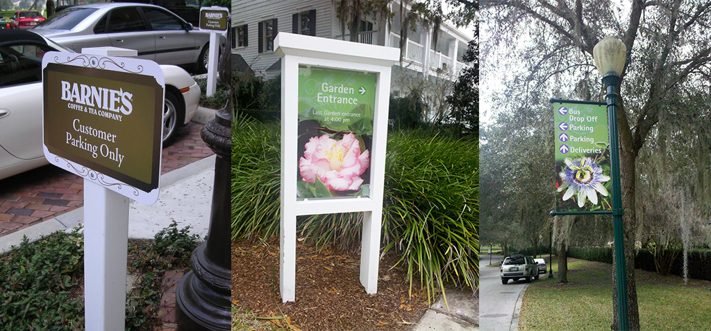 Barnies and Leu Gardens Wayfinding Signs